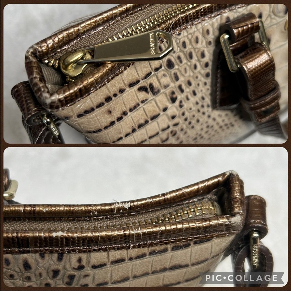 Brahmin Mini Asher Riesling Tri-Color Leather Tote - Picture 9 of 12